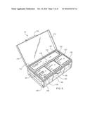 MULTI-COMPARTMENT MEDICINE STORAGE AND DISPENSING CONTAINER diagram and image