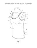 GARMENT FOR SELECTIVELY SUPPORTING SHIELDS FOR EXPRESSING MILK diagram and image