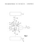 VEHICLE DRIVELINE HAVING TORQUE TRANSFER DEVICE THAT IS OPERATED ON FLUID     PRESSURE diagram and image