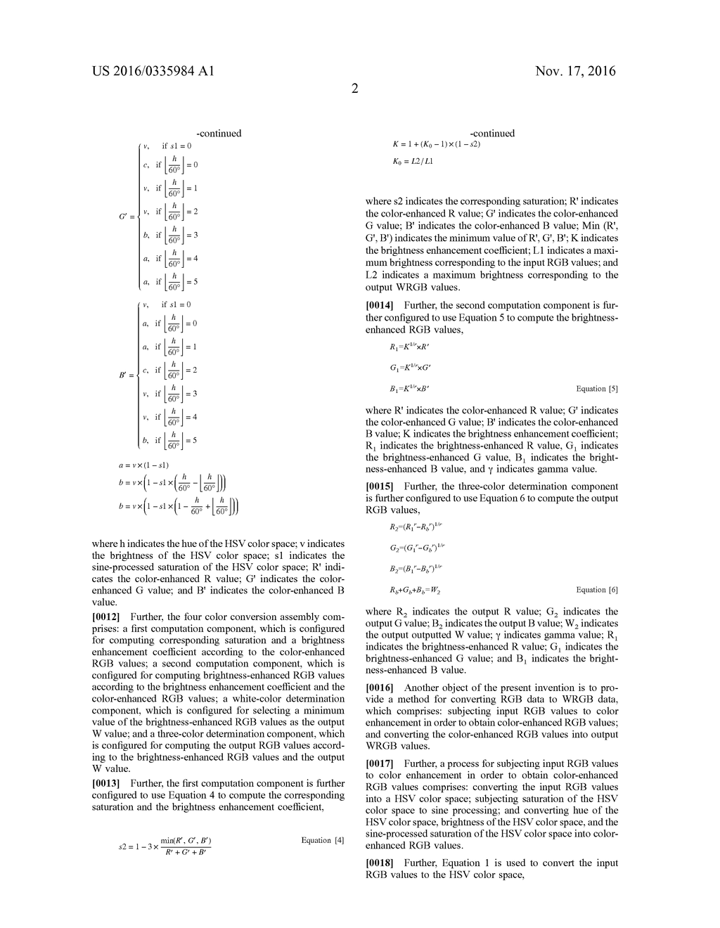 SYSTEM AND METHOD FOR CONVERTING RGB DATA TO WRGB DATA - diagram, schematic, and image 07