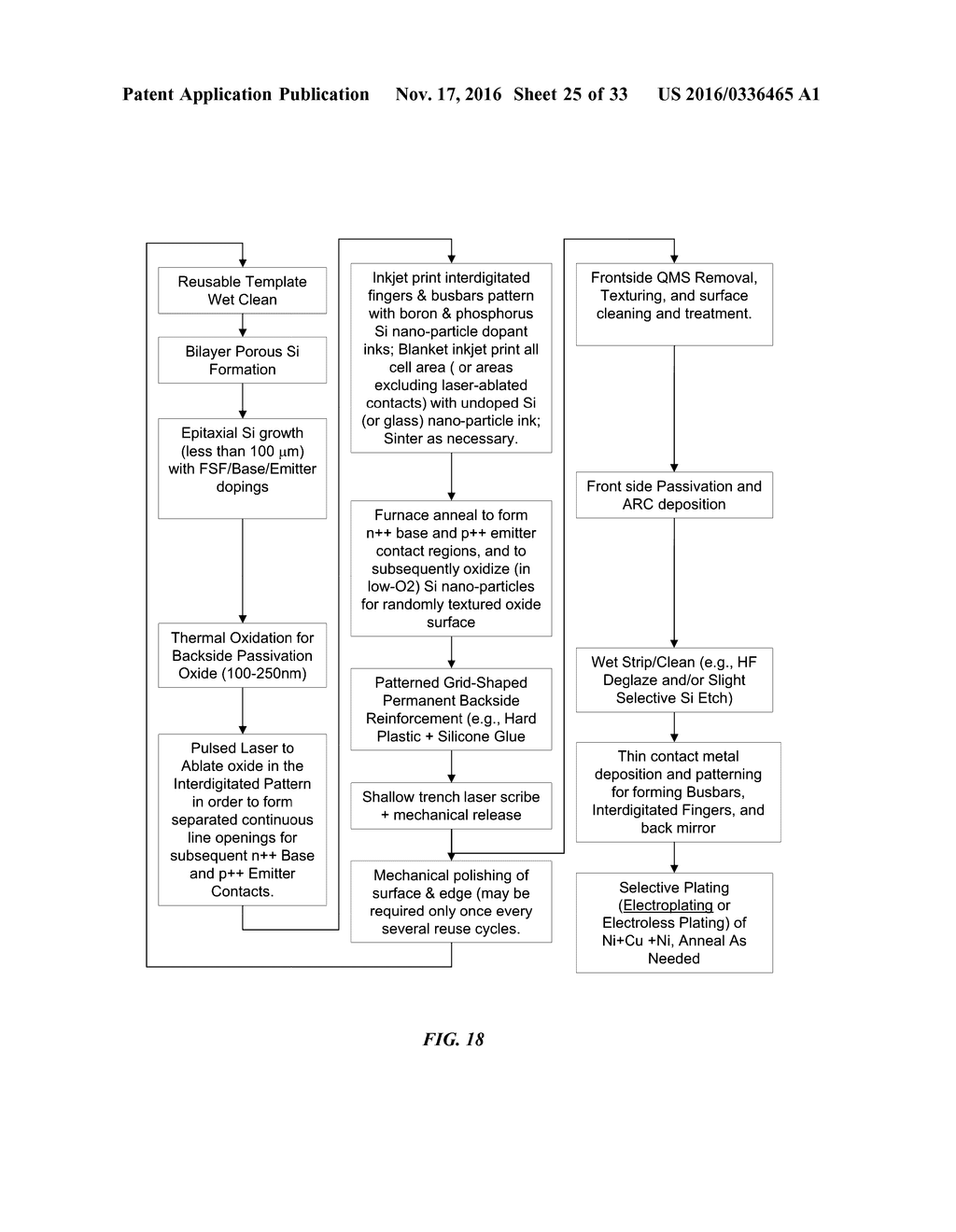 HIGH-EFFICIENCY PHOTOVOLTAIC BACK-CONTACT SOLAR CELL STRUCTURES AND     MANUFACTURING METHODS - diagram, schematic, and image 26