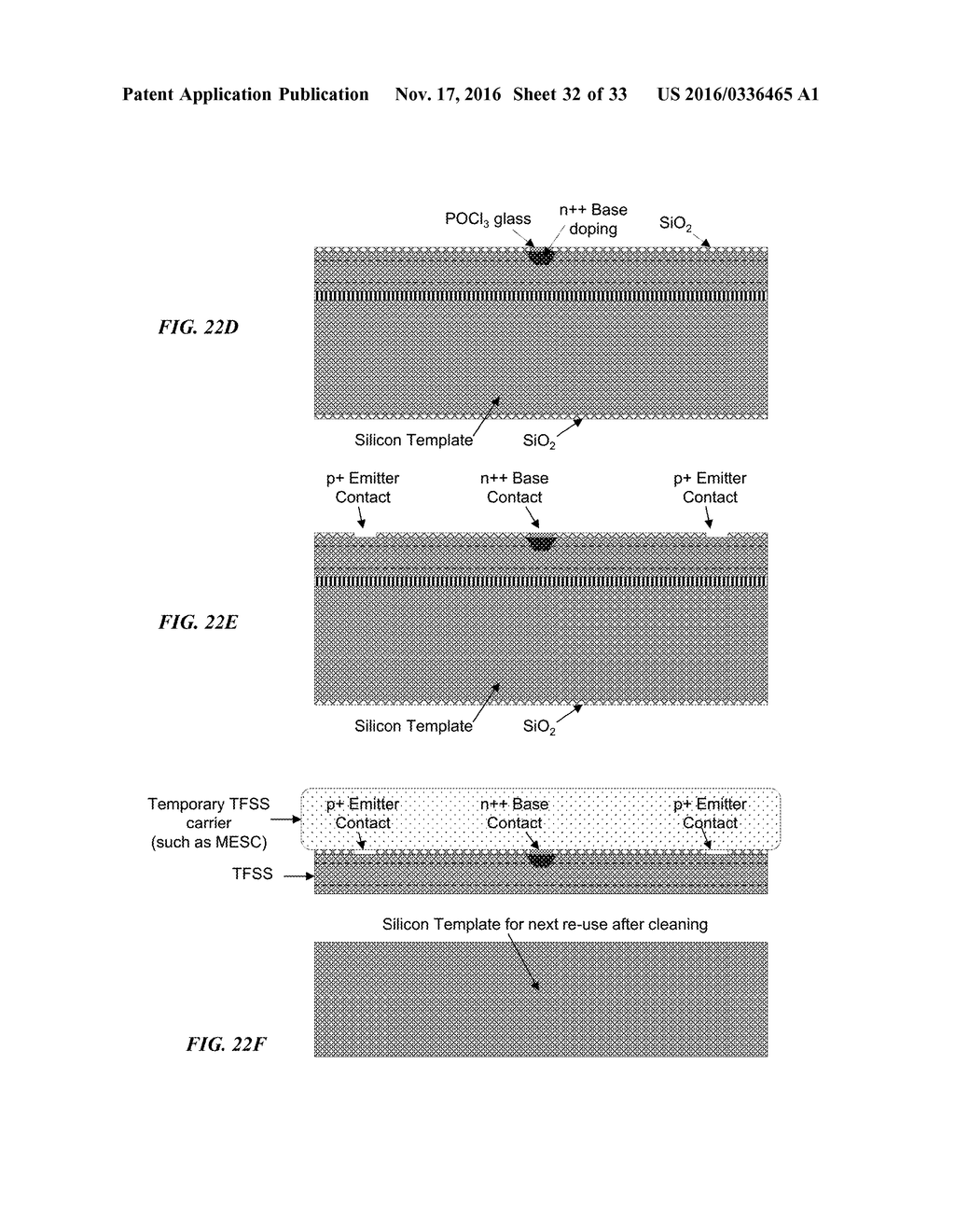 HIGH-EFFICIENCY PHOTOVOLTAIC BACK-CONTACT SOLAR CELL STRUCTURES AND     MANUFACTURING METHODS - diagram, schematic, and image 33