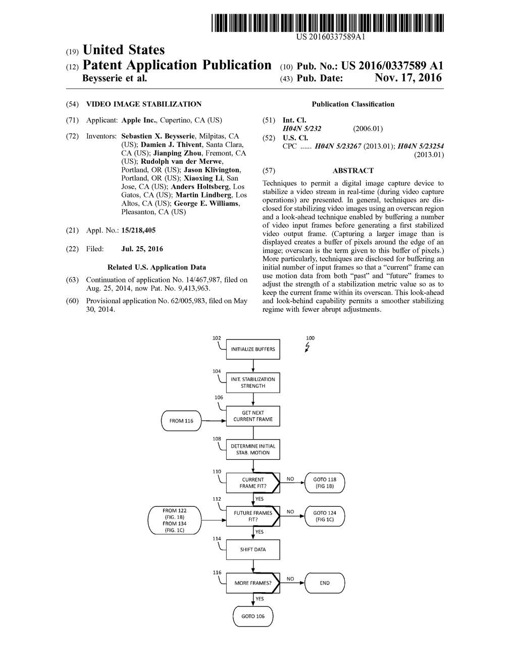 Video Image Stabilization - diagram, schematic, and image 01