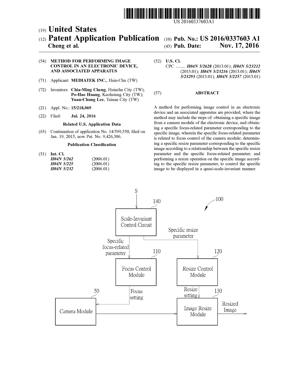 METHOD FOR PERFORMING IMAGE CONTROL IN AN ELECTRONIC DEVICE, AND     ASSOCIATED APPARATUS - diagram, schematic, and image 01