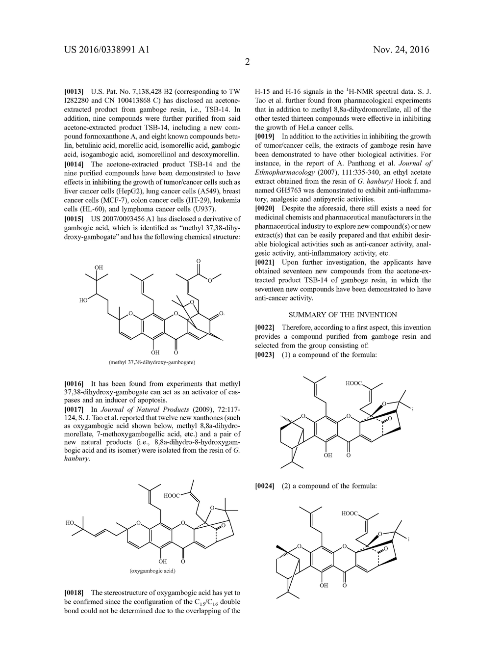 NOVEL COMPOUND OBTAINED FROM GAMBOGE RESIN, AND MEDICAL USES OF THE SAME - diagram, schematic, and image 08
