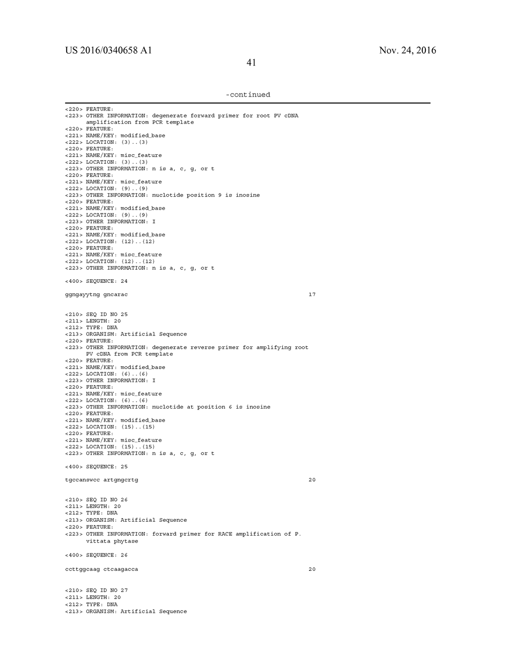 PTERIS VITTATA PHYTASE NUCLEOTIDE AND AMINO ACID SEQUENCES AND METHODS OF     USE - diagram, schematic, and image 54