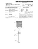 Paint brush with modified handle diagram and image