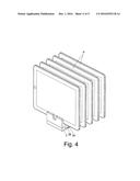 COMBINATION STORAGE RACK AND CHARGER FOR TABLET COMPUTERS AND SMARTPHONES diagram and image