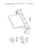 COMBINATION STORAGE RACK AND CHARGER FOR TABLET COMPUTERS AND SMARTPHONES diagram and image