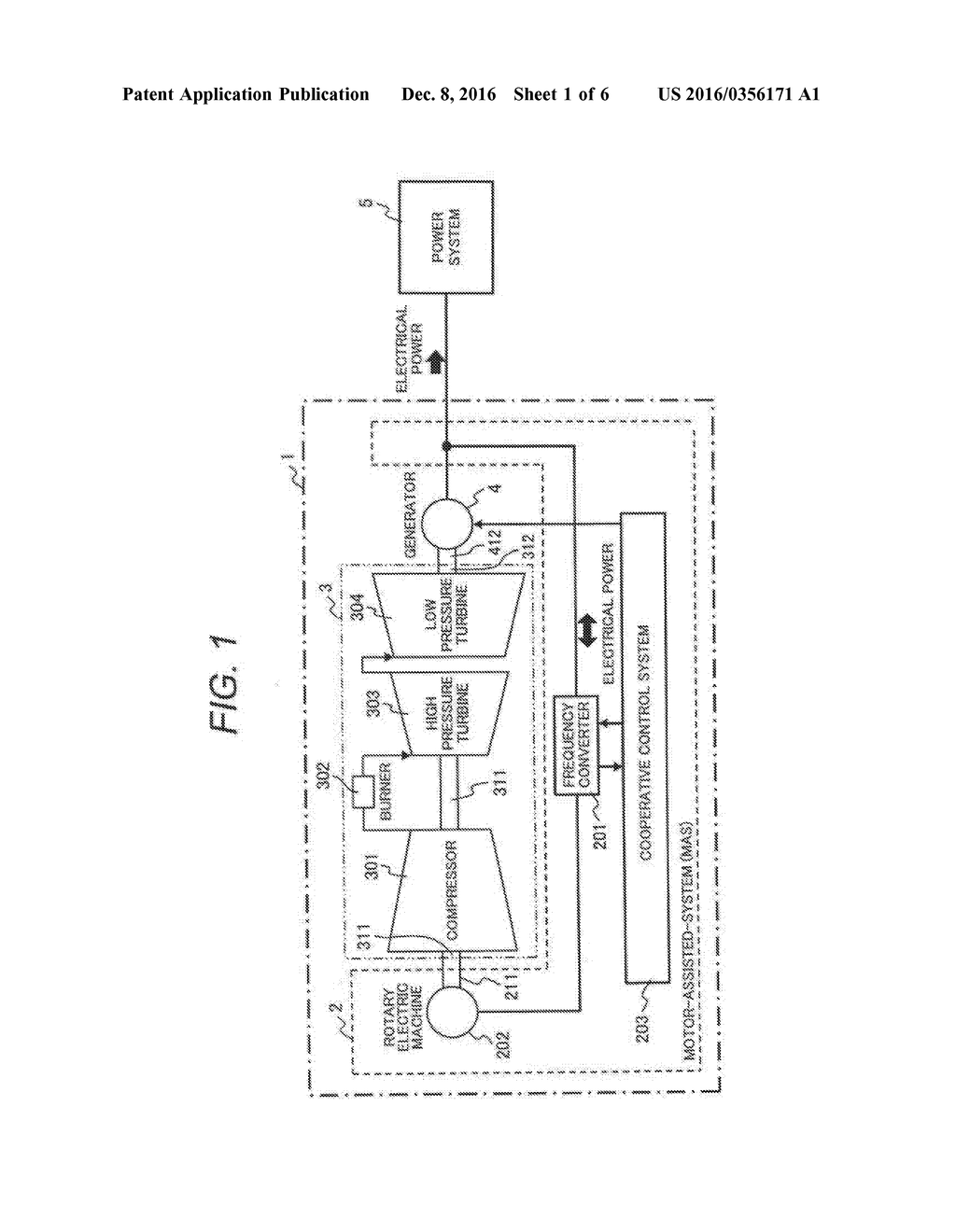 Gas Turbine Power Generation System - diagram, schematic, and image 02