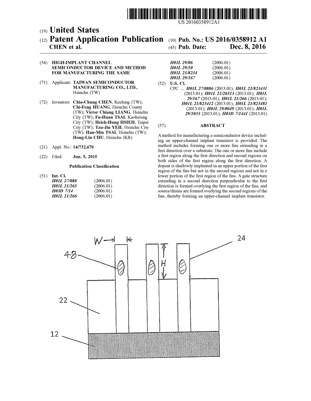 HIGH-IMPLANT CHANNEL SEMICONDUCTOR DEVICE AND METHOD FOR MANUFACTURING THE     SAME - diagram, schematic, and image 01