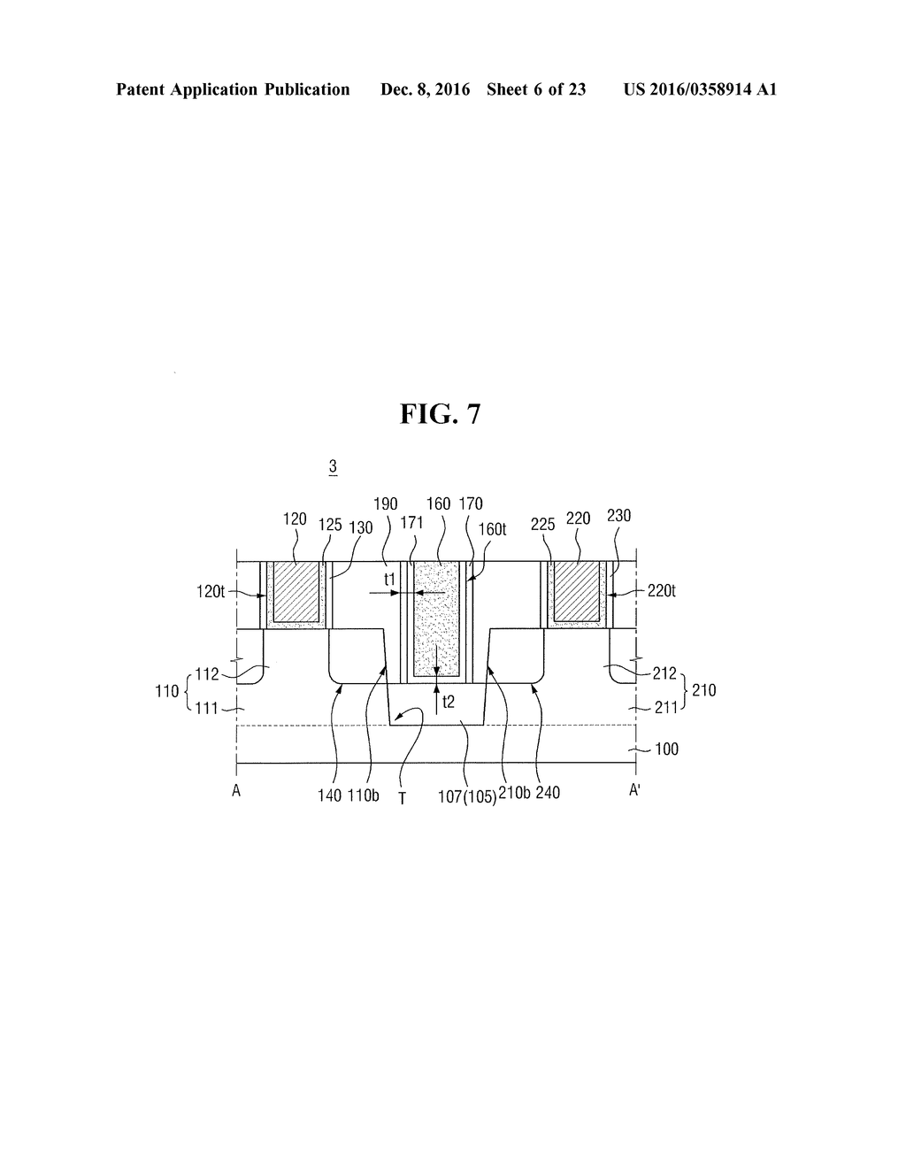 SEMICONDUCTOR DEVICE AND METHOD OF FABRICATING THE SAME - diagram, schematic, and image 07