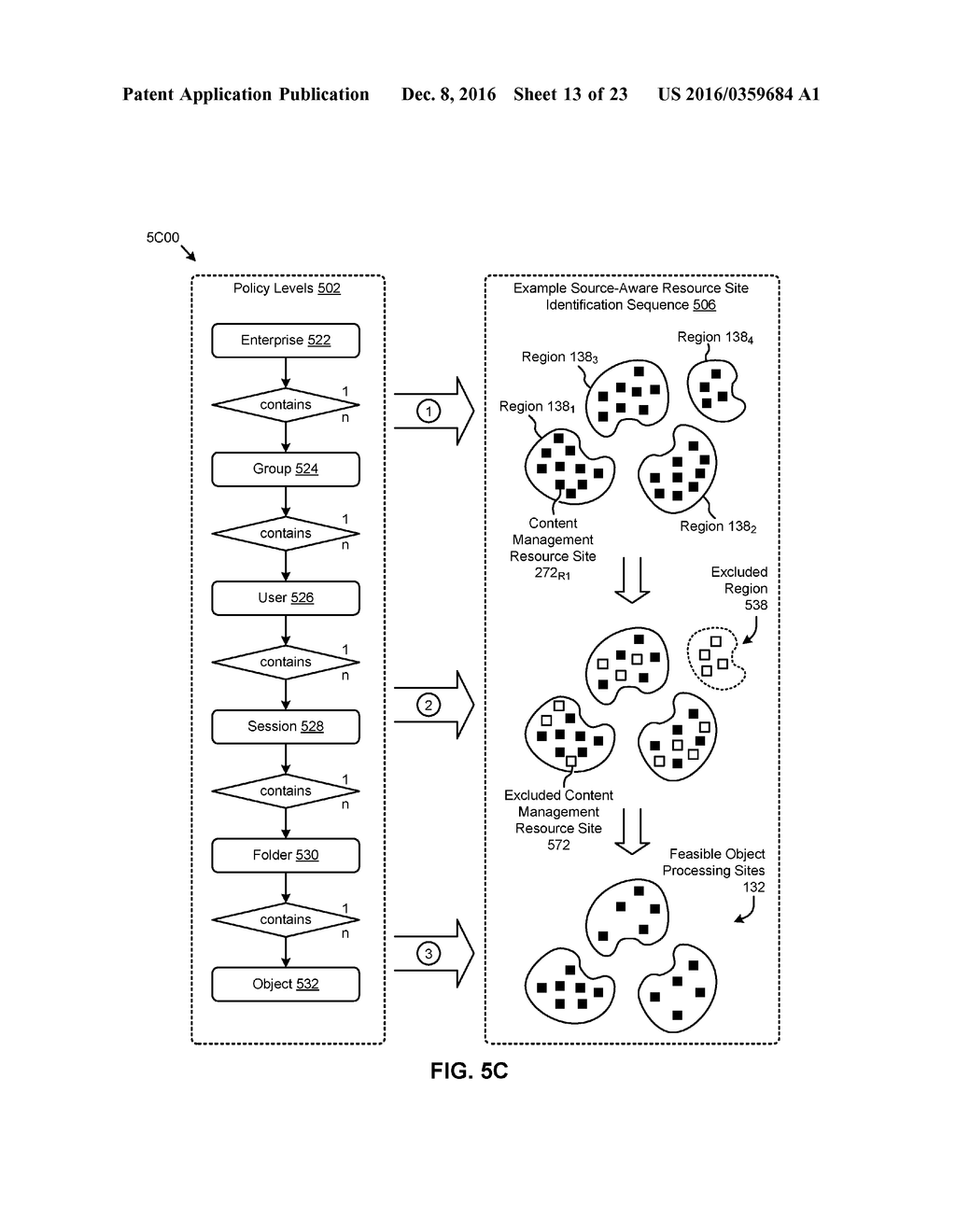 POLICY-BASED COMPUTATION AND STORAGE OF CLOUD-BASED COLLABORATION OBJECTS - diagram, schematic, and image 14