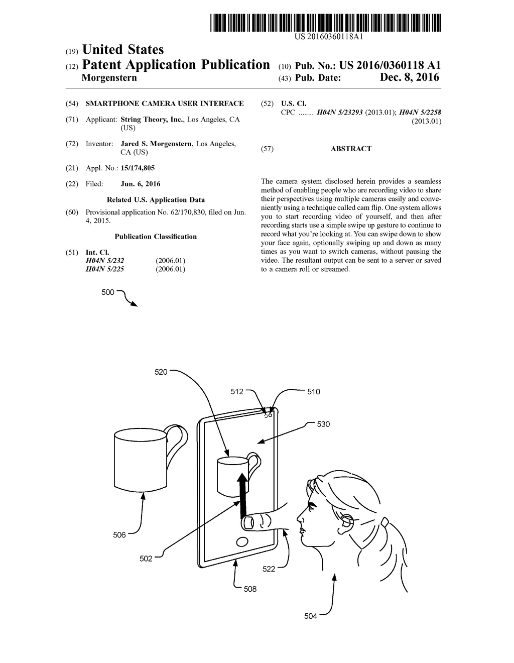 SMARTPHONE CAMERA USER INTERFACE - diagram, schematic, and image 01