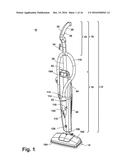 UPRIGHT STEAM MOP WITH AUXILIARY HOSE diagram and image