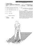 Portable golf impact practice mat diagram and image