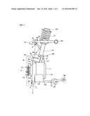 LINK STRUCTURE BETWEEN IN-WHEEL MOTOR DRIVE DEVICE AND DAMPER, AND     SUSPENSION DEVICE INCLUDING THE LINK STRUCTURE diagram and image