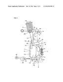 LINK STRUCTURE BETWEEN IN-WHEEL MOTOR DRIVE DEVICE AND DAMPER, AND     SUSPENSION DEVICE INCLUDING THE LINK STRUCTURE diagram and image