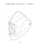 PROTECTIVE HELMET HAVING A COVER PLATE KNOCK OUT ASSEMBLY diagram and image