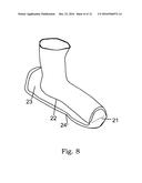 Shielding device for foot pain and discomfort diagram and image