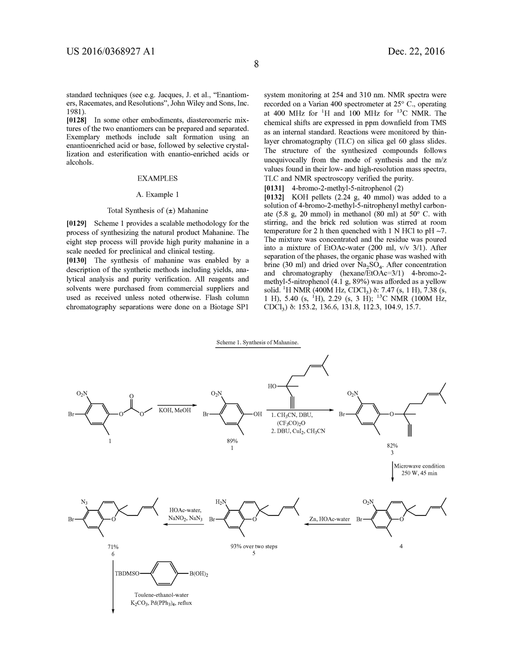 SYNTHESIS OF MAHANINE AND RELATED COMPOUNDS - diagram, schematic, and image 09