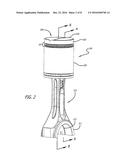 PISTON COOLING CONFIGURATIONS UTILIZING LUBRICATING OIL FROM A BEARING     RESERVOIR IN AN OPPOSED-PISTON ENGINE diagram and image