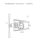 ENGINE DRIVEN BY SC02 CYCLE WITH INDEPENDENT SHAFTS FOR COMBUSTION CYCLE     ELEMENTS AND PROPULSION ELEMENTS diagram and image