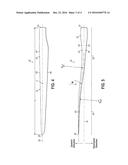 PRE-BENT WIND TURBINE BLADE AND METHOD OF MAKING SAME diagram and image