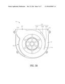 CENTRIFUGAL FAN WITH DUAL OUTLETS IN THE SAME DIRECTION AND FAN FRAME     THEREOF diagram and image