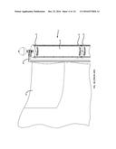 COMMUNICATION TOWER PANEL SECURITY DEVICE EMPLOYING FLEXIBLE PLASTIC     BANDING AND A CONNECTING/TENSIONING ASSEMBLY HAVING PASS-THROUGH CHANNELS     FOR SAFELY SECURING RADIATION-TRANSPARENT PANELS COVERING ANTENNA SERVICE     BAYS OF A WIRELESS TELECOMMUNICATION TOWER diagram and image