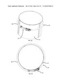 COMMUNICATION TOWER PANEL SECURITY DEVICE EMPLOYING FLEXIBLE PLASTIC     BANDING AND A CONNECTING/TENSIONING ASSEMBLY HAVING PASS-THROUGH CHANNELS     FOR SAFELY SECURING RADIATION-TRANSPARENT PANELS COVERING ANTENNA SERVICE     BAYS OF A WIRELESS TELECOMMUNICATION TOWER diagram and image