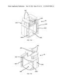 COMMUNICATION TOWER PANEL SECURITY DEVICE EMPLOYING FLEXIBLE PLASTIC     BANDING AND A CONNECTING/TENSIONING ASSEMBLY HAVING PASS-THROUGH CHANNELS     FOR SAFELY SECURING RADIATION-TRANSPARENT PANELS COVERING ANTENNA SERVICE     BAYS OF A WIRELESS TELECOMMUNICATION TOWER diagram and image