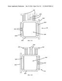 COMMUNICATION TOWER PANEL SECURITY DEVICE EMPLOYING FLEXIBLE PLASTIC     BANDING AND A CONNECTING/TENSIONING ASSEMBLY HAVING PASS-THROUGH CHANNELS     FOR SAFELY SECURING RADIATION-TRANSPARENT PANELS COVERING ANTENNA SERVICE     BAYS OF A WIRELESS TELECOMMUNICATION TOWER diagram and image