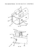 COMMUNICATION TOWER PANEL SECURITY DEVICE EMPLOYING FLEXIBLE PLASTIC     BANDING AND A CONNECTING/TENSIONING ASSEMBLY HAVING PASS-THROUGH CHANNELS     FOR SAFELY SECURING RADIATION-TRANSPARENT PANELS COVERING ANTENNA SERVICE     BAYS OF A WIRELESS TELECOMMUNICATION TOWER diagram and image