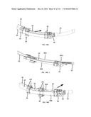 COMMUNICATION TOWER PANEL SECURITY DEVICE EMPLOYING FLEXIBLE PLASTIC     BANDING AND A CONNECTING/TENSIONING ASSEMBLY HAVING PASS-THROUGH CHANNELS     FOR SAFELY SECURING RADIATION-TRANSPARENT PANELS COVERING ANTENNA SERVICE     BAYS OF A WIRELESS TELECOMMUNICATION TOWER diagram and image