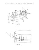 COMMUNICATION TOWER PANEL SECURITY DEVICE EMPLOYING FLEXIBLE PLASTIC     BANDING AND A CONNECTING/TENSIONING ASSEMBLY HAVING PASS-THROUGH CHANNELS     FOR SAFELY SECURING RADIATION-TRANSPARENT PANELS COVERING ANTENNA SERVICE     BAYS OF A WIRELESS TELECOMMUNICATION TOWER diagram and image