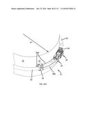 COMMUNICATION TOWER PANEL SECURITY DEVICE EMPLOYING FLEXIBLE PLASTIC     BANDING AND A CONNECTING/TENSIONING ASSEMBLY HAVING PASS-THROUGH CHANNELS     FOR SAFELY SECURING RADIATION-TRANSPARENT PANELS COVERING ANTENNA SERVICE     BAYS OF A WIRELESS TELECOMMUNICATION TOWER diagram and image