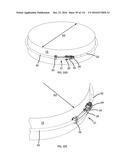 COMMUNICATION TOWER PANEL SECURITY DEVICE EMPLOYING FLEXIBLE PLASTIC     BANDING AND A CONNECTING/TENSIONING ASSEMBLY HAVING PASS-THROUGH CHANNELS     FOR SAFELY SECURING RADIATION-TRANSPARENT PANELS COVERING ANTENNA SERVICE     BAYS OF A WIRELESS TELECOMMUNICATION TOWER diagram and image