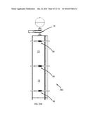 COMMUNICATION TOWER PANEL SECURITY DEVICE EMPLOYING FLEXIBLE PLASTIC     BANDING AND A CONNECTING/TENSIONING ASSEMBLY HAVING PASS-THROUGH CHANNELS     FOR SAFELY SECURING RADIATION-TRANSPARENT PANELS COVERING ANTENNA SERVICE     BAYS OF A WIRELESS TELECOMMUNICATION TOWER diagram and image