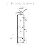 COMMUNICATION TOWER PANEL SECURITY DEVICE EMPLOYING FLEXIBLE PLASTIC     BANDING AND A CONNECTING/TENSIONING ASSEMBLY HAVING PASS-THROUGH CHANNELS     FOR SAFELY SECURING RADIATION-TRANSPARENT PANELS COVERING ANTENNA SERVICE     BAYS OF A WIRELESS TELECOMMUNICATION TOWER diagram and image