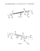 COMMUNICATION TOWER PANEL SECURITY DEVICE EMPLOYING FLEXIBLE PLASTIC     BANDING AND A CONNECTING/TENSIONING ASSEMBLY HAVING PASS-THROUGH CHANNELS     FOR SAFELY SECURING RADIATION-TRANSPARENT PANELS COVERING ANTENNA SERVICE     BAYS OF A WIRELESS TELECOMMUNICATION TOWER diagram and image