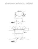 PLANT POT WITH IRREGULAR BOTTOM EDGE diagram and image