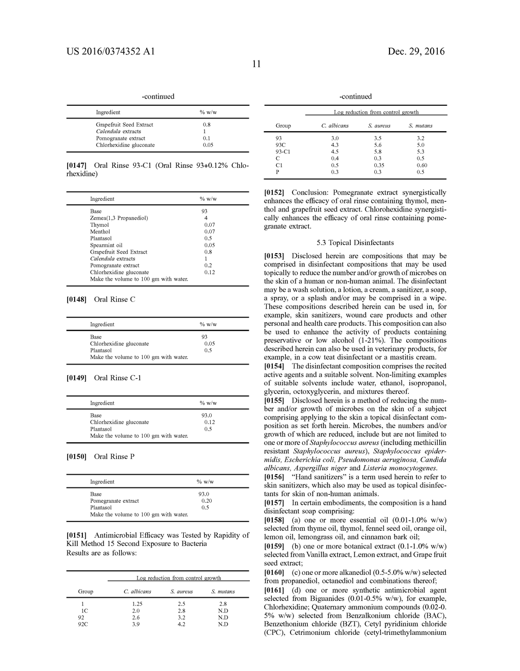 BOTANICAL ANTIMICROBIAL COMPOSITIONS - diagram, schematic, and image 21