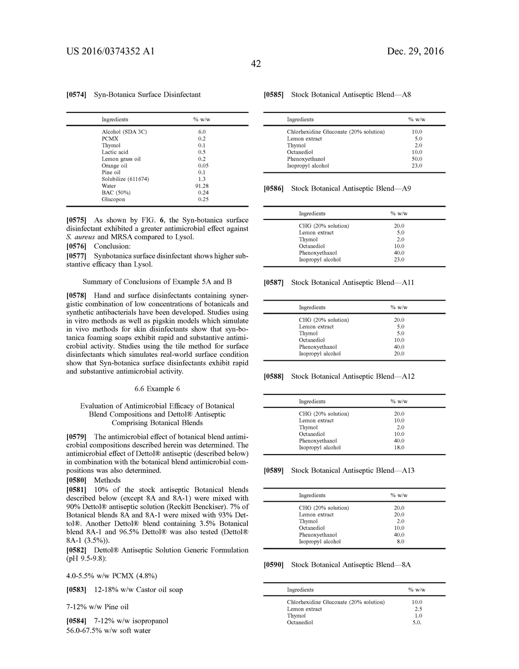 BOTANICAL ANTIMICROBIAL COMPOSITIONS - diagram, schematic, and image 52