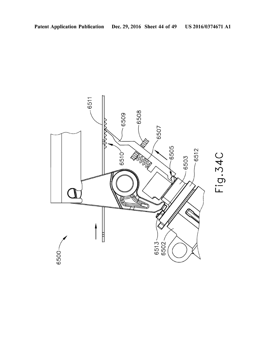 SURGICAL STAPLER WITH ANVIL STATE INDICATOR - diagram, schematic, and image 45