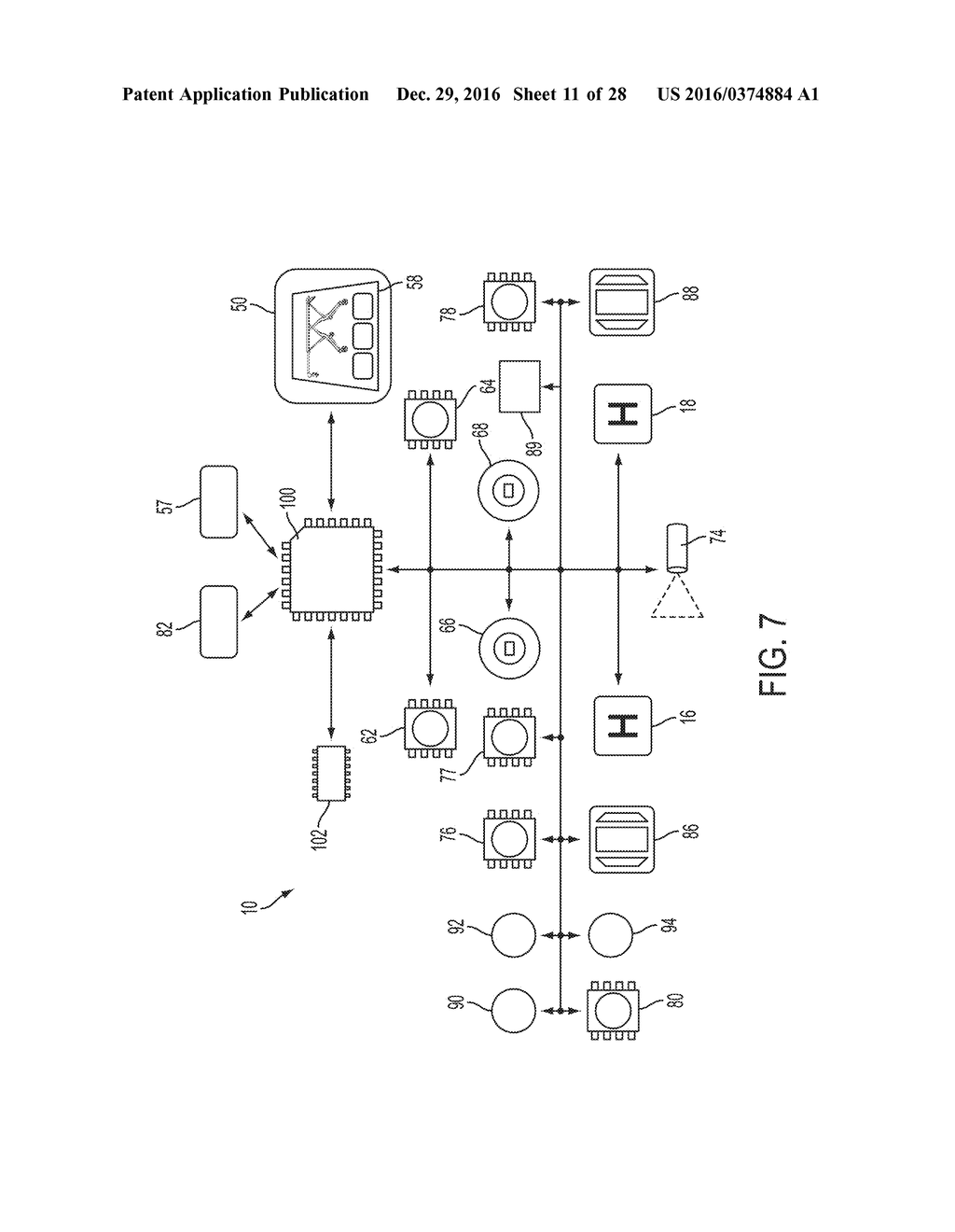 POWERED AMBULANCE COT WITH AN AUTOMATED COT CONTROL SYSTEM - diagram, schematic, and image 12