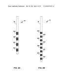 UNWRAPPED 2D VIEW OF A STIMULATION LEADWITH COMPLEX ELECTRODE ARRAY     GEOMETRY diagram and image