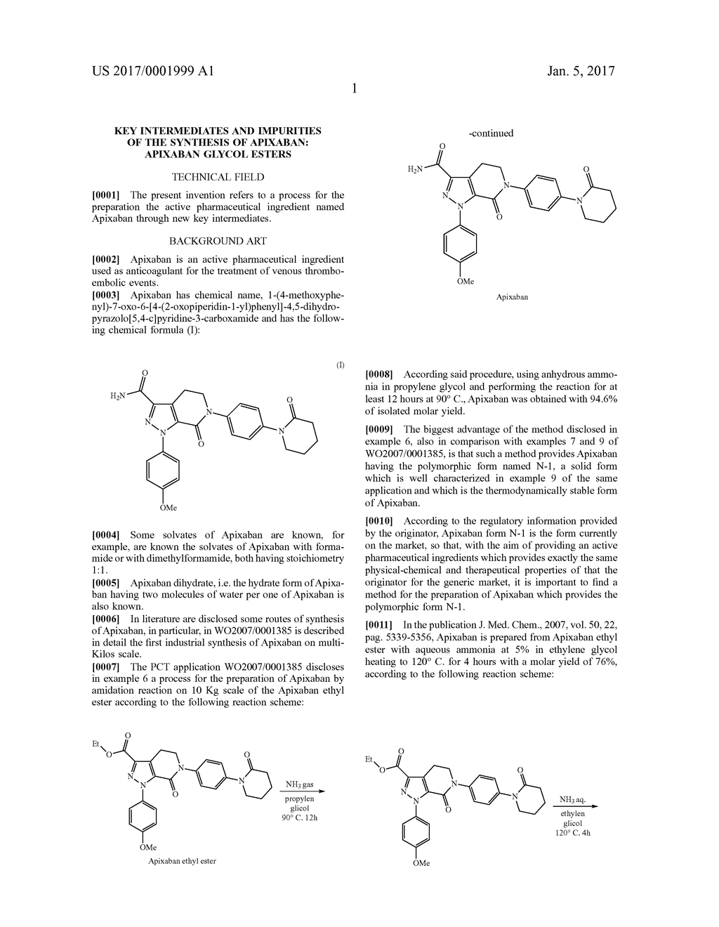 KEY INTERMEDIATES AND IMPURITIES OF THE SYNTHESIS OF APIXABAN: APIXABAN     GLYCOL ESTERS - diagram, schematic, and image 03
