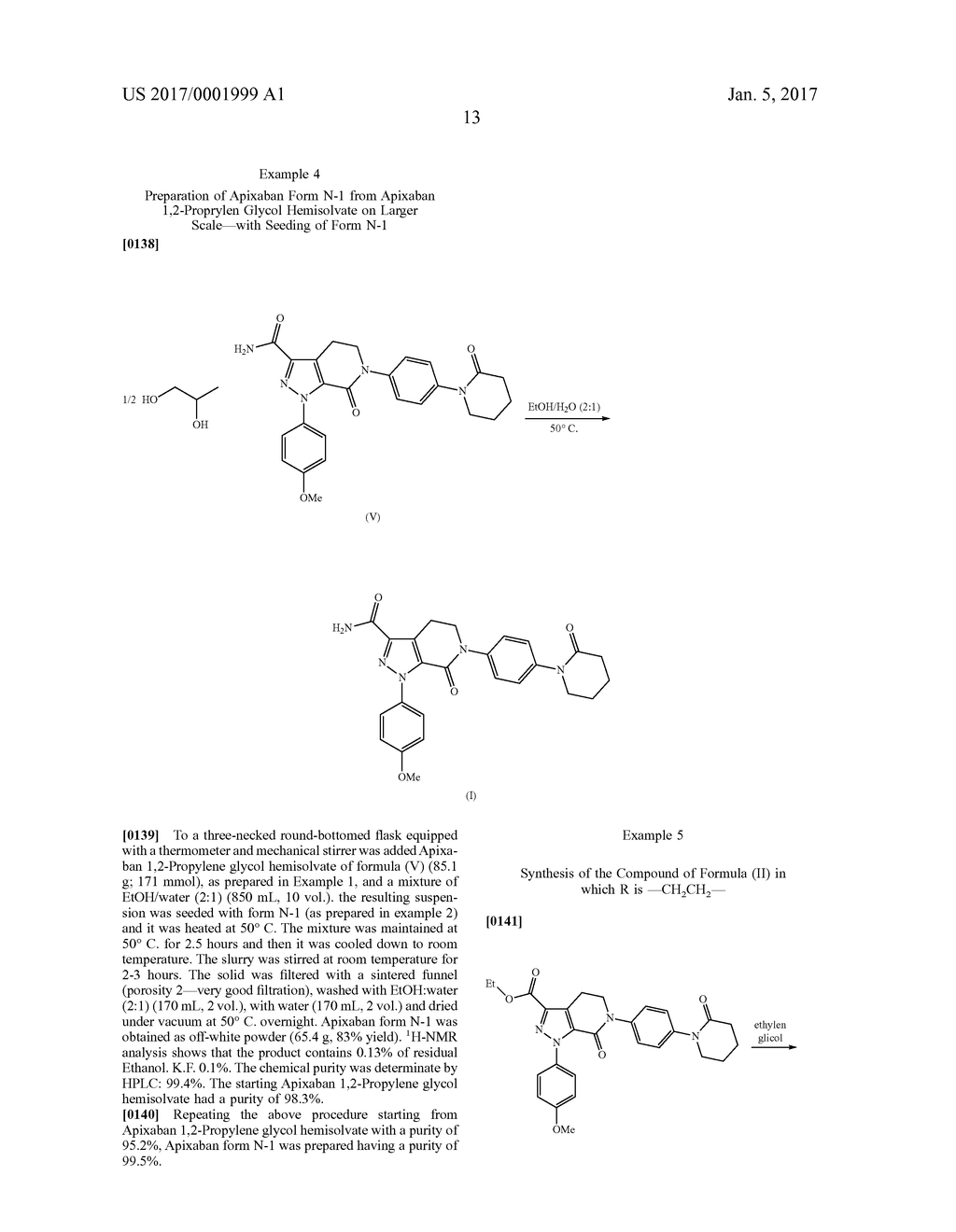 KEY INTERMEDIATES AND IMPURITIES OF THE SYNTHESIS OF APIXABAN: APIXABAN     GLYCOL ESTERS - diagram, schematic, and image 15