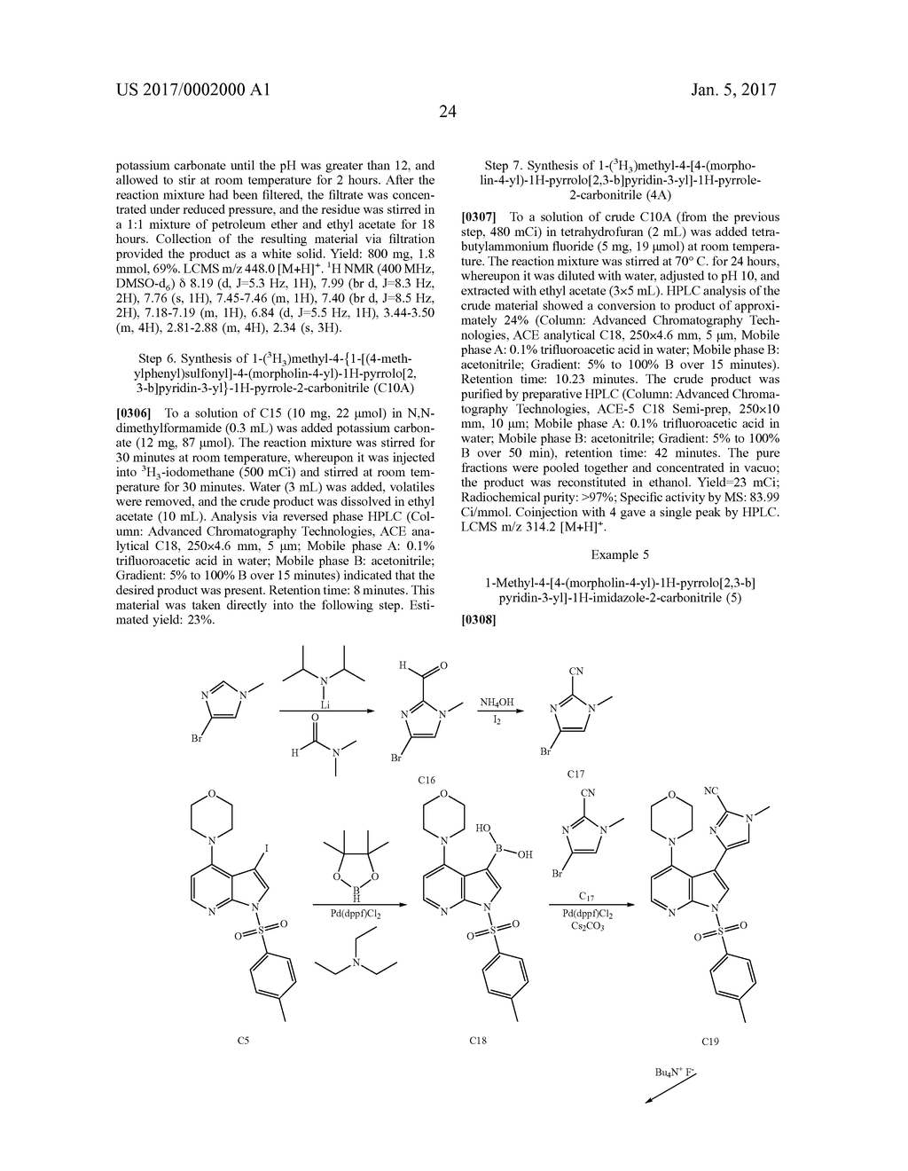 NOVEL 3,4-DISUBSTITUTED-1H-PYRROLO[2,3-b]PYRIDINES AND     4,5-DISUBSTITUTED-7H-PYRROLO[2,3-c]PYRIDAZINES AS LRRK2 INHIBITORS - diagram, schematic, and image 25